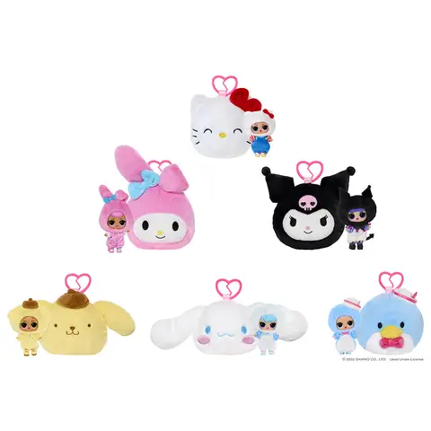 L.O.L. Surprise Loves Sanrio Hello Kitty Reversible Plush Surprise Blind Assortment