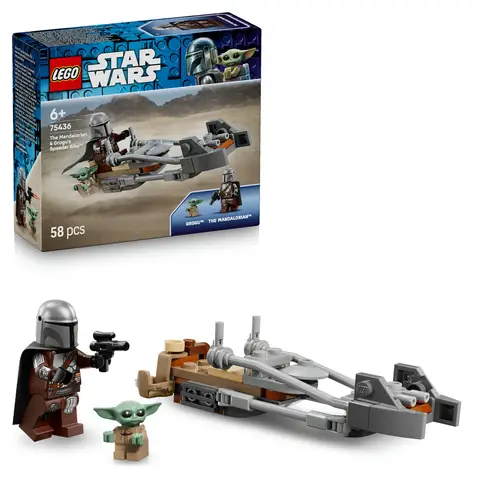LEGO Star Wars™ 75436 Le speeder bike du Mandalorien et Grogu