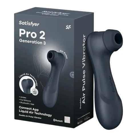Satisfyer Pro 2 Generation 3 Vibrator mit Connect APP | Liquid-Air-Technologie | Leise Starke Klitoris-Stimulation | Druckwellenvibrator mit Vibrationen | Sex-Spielzeug Geschenk für Frauen | Dildo