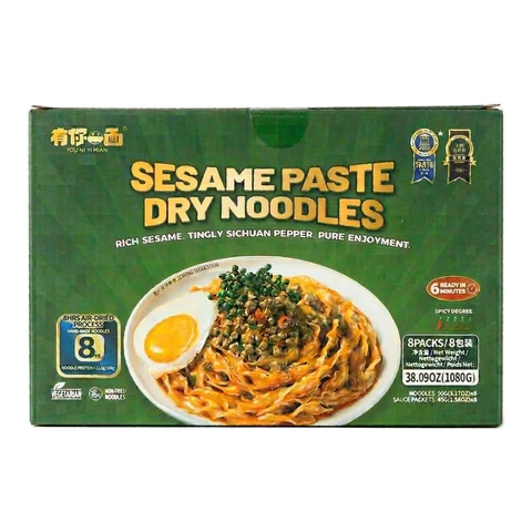 HUIJI Youniyimian Nouilles sèches à la pâte de sésame - 1080 g