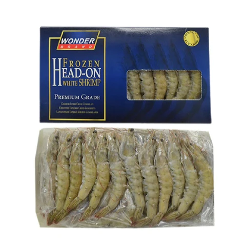 Wonder 30/40 Raw Head-On Shell-On Vannamei IQF Prawn 1kg