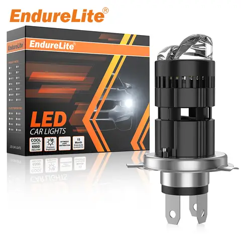 ENdureLite H4 High and Low Beam, Plug & Play, H4 LED Light Bulbs, 13,000LM Brighteness ,Efficent Cooling System, Pack of 1