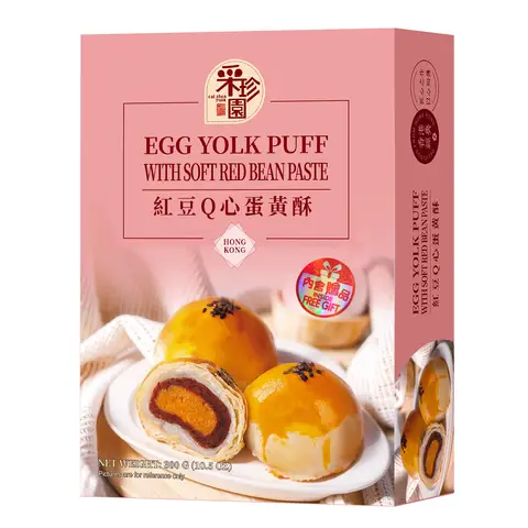 Egg Yolk Puff with Red Bean Paste 300g