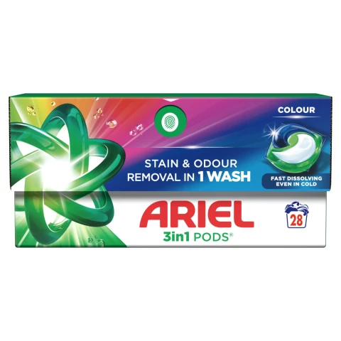 Ariel 3in1 PODS, Washing Liquid Capsules 28 Washes
