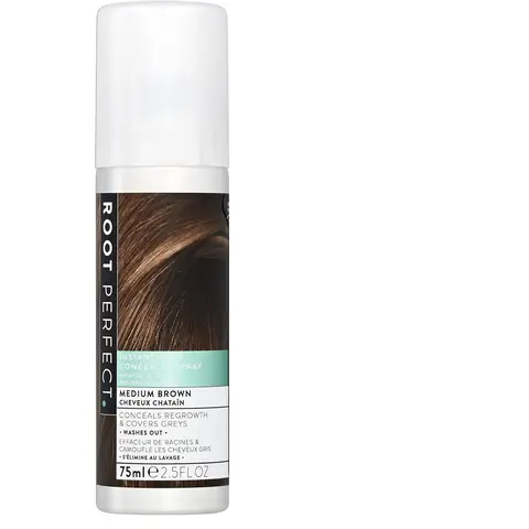 Root Perfect Instant Root Concealer Spray Medium Brown 75ml