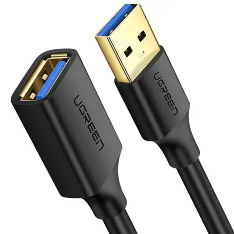 Ugreen cable cord extension adapter USB 3.0 (female) - USB 3.0 (male) 1.5 m black (US129 30126)