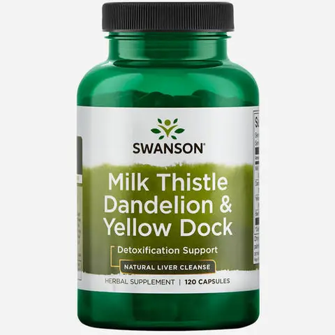 Milk Thistle, Dandelion, Yellow Dock 120 pieces (2 monthly pack)