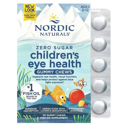 Nordic Naturals Children's Eye Health, Strawberry Lemonade - 30 Gummies