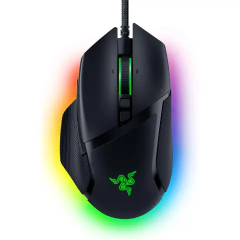 Razer Basilisk V3 Wired Gaming-Maus – 26K DPI optischer Sensor, 11 programmierbare Tasten, Chroma RGB, anpassbares Scrollrad – Schwarz