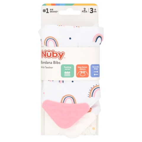 Nuby Bandana Teething Bibs 2 pack