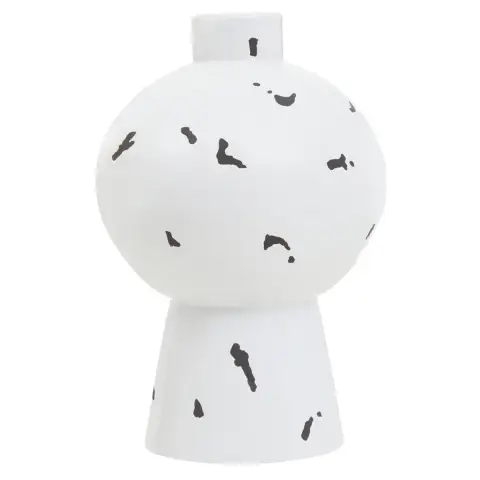 Fifty Five South Vase Tundra Tall White/Black Small