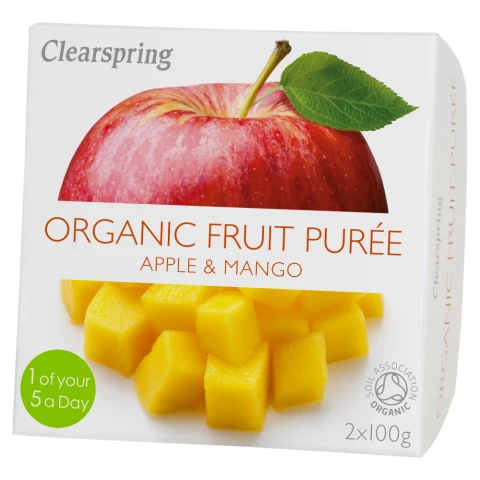 Clearspring Apple & Mango Puree - Org - 100G