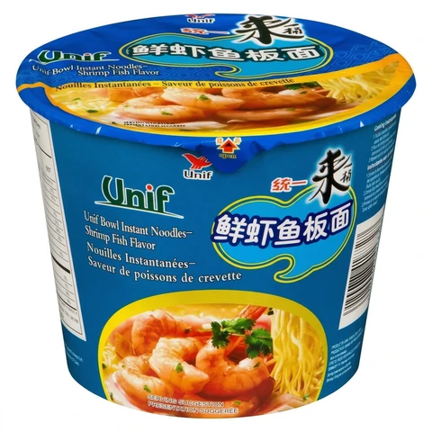 Unif Noodles Bowl Shrimp Fish 108g