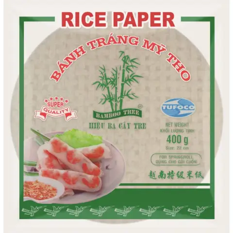BAMBOO TREE Vietnamesisches Reispapier 400g (Frühlingsrolle) 22CM