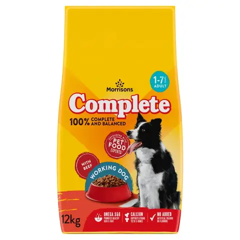 Morrisons Beef & Vegetable Complete Working Dog 12kg e
