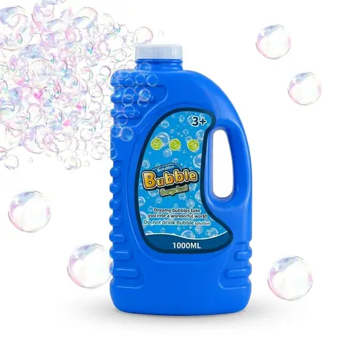 1000ml Concentrated Bubble Solution Universal Refill - Extra Large Capacity, High Yield, Non-Toxic Bubble Water, Perfect for Bubble Guns, Giant Bubble Wands, Automatic Bubble Machines, Children's Parties and Weddings (CPC Safety Certified)