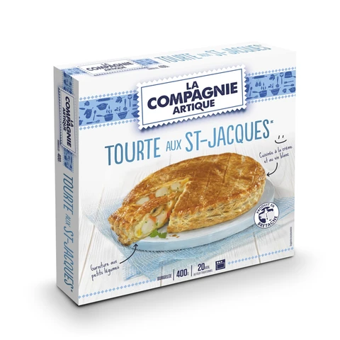 LA COMPAGNIE ARTIQUE Tourte aux St Jacques - 400 g