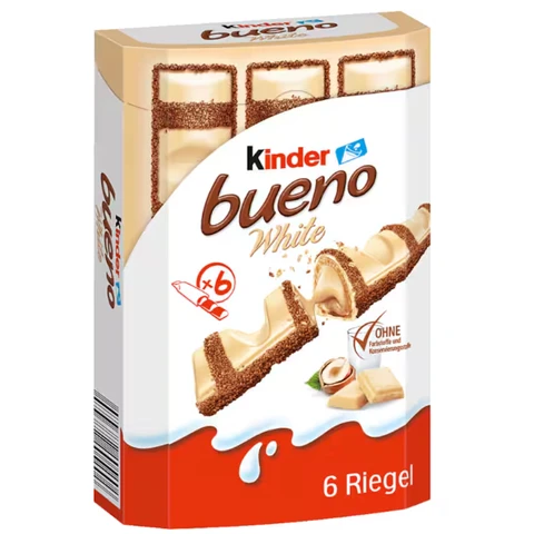 Kinder Bueno White Schokoriegel 6 Stück 117g