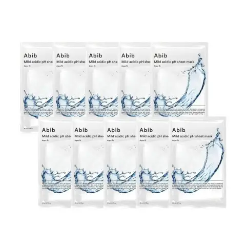 ABIB Milde saure pH Sheet Mask Pack Aqua Fit 10 Stück Reservoir
