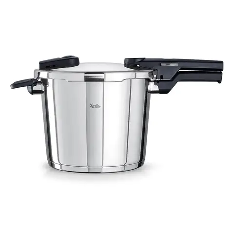Fissler Vitaquick Schnellkochtopf – 6L – D 22cm – Schnellkochtopf aus Edelstahl – 2 Kochstufen – Induktion