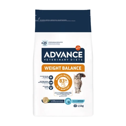 Advance Veterinary Diets Croquettes pour chat équilibre du poids - 1,5 kg