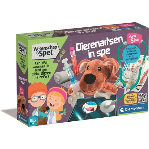 Clementoni Dierenarts Wetenschapslab Kit - 11 stuks, Toekomstige dierenartsen