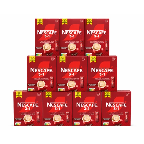 NESCAFÉ 3-in-1 Smooth & Rich oploskoffie – 10 x 10 stuks