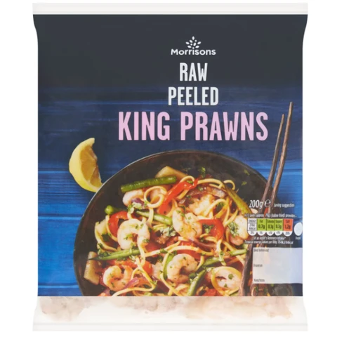 Morrisons Raw Peeled King Prawns 200g