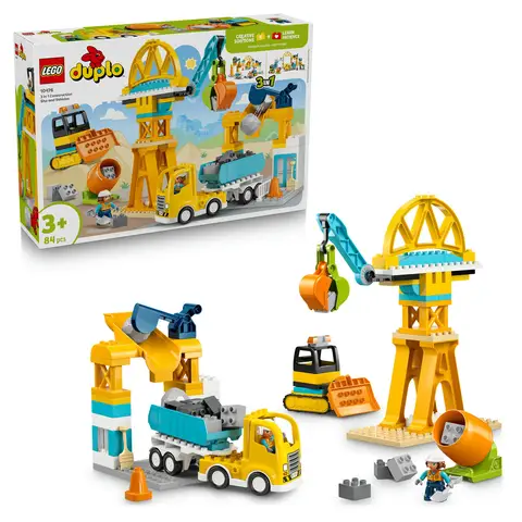 LEGO DUPLO Town 10476 3 in 1 Construction Site and Vehicles