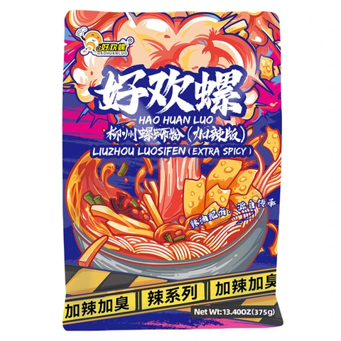Hao Huan Luo Liuzhou Rice Noodles with Extra Spicy 375g