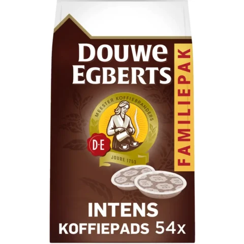 Douwe Egberts Intens Koffiepads Familiepak 54 Stuks 375 g