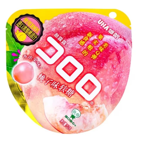 Kororo Amaou Peach Gummy Candy Bag 40g