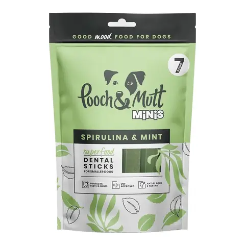 Pooch & Mutt Superfood Dental Sticks for Dogs 1x7 pack