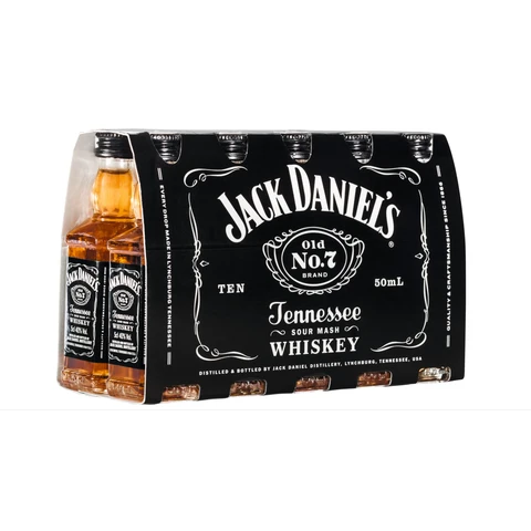 Jack Daniel's Old No. 7 Tennessee Whiskey 10 × 0,5 L