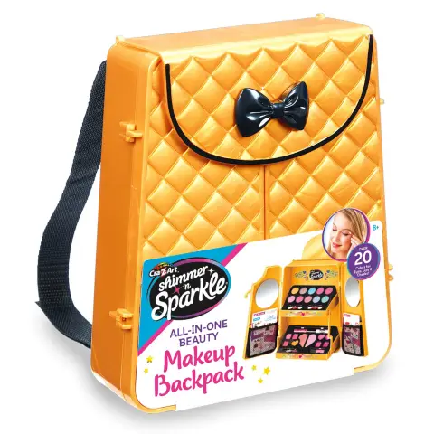 SHIMMER N SPARKLE - Cosmetic Backpack Gold (17905S)