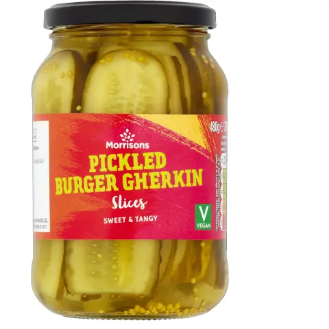 Morrisons Gherkin Burger Slices 480g