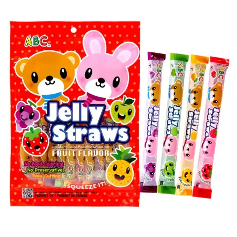 ABC Bunny and Bear Jelly Straws ABC熊兔果凍條 綜合 300g