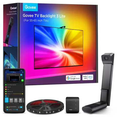 Govee TV Hintergrundbeleuchtung 3 Lite TV 55-65" SMART LED Hintergrundbeleuchtung RGBICW