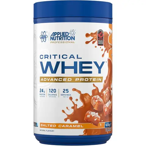 Applied Nutrition Critical Whey Protein Salted Caramel Protein Nutrition Powder Flavour - 825g