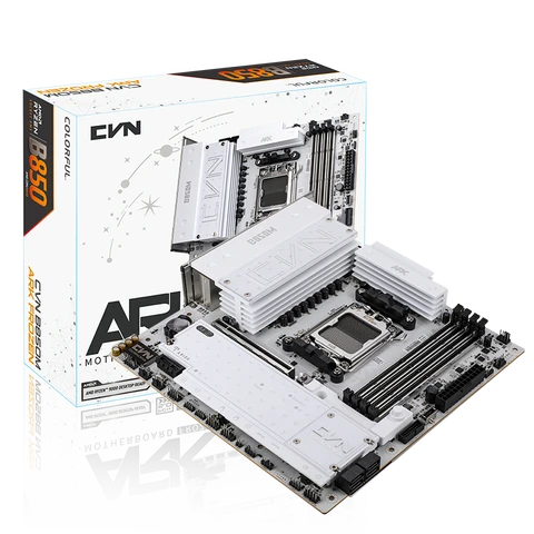COLORFUL CVN B850M ARK FROZEN V14 Motherboard， M-ATX form