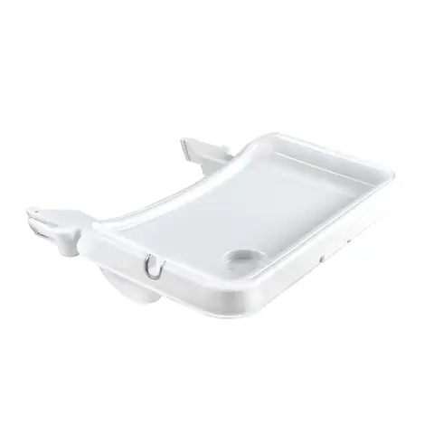 Hauck Alpha Tray - 2-Piece Dining Tray & Table for Alpha High Chairs - White