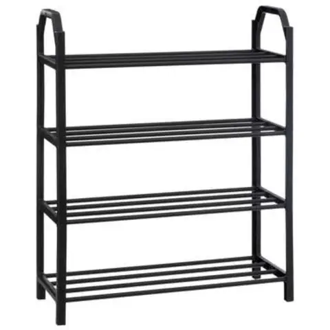 Schoenenrek - 8 Paar - Plastiek - Zwart