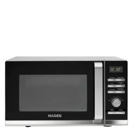 Haden 25L Silver Combination Microwave, Convection, Grill, Digital Display, Black & Silver - 199102