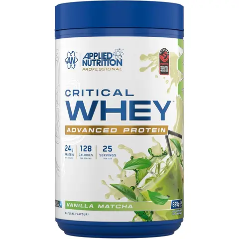 Applied Nutrition Critical Whey Protein Vanilla Matcha Protein Nutrition Powder - 825g
