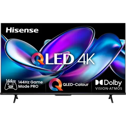 Hisense 43E77Q Pro, QLED TV (108 cm (43 Zoll), schwarz, UltraHD/4K, Triple Tuner, USB-Aufnahme, Time Shift, 144Hz Panel)