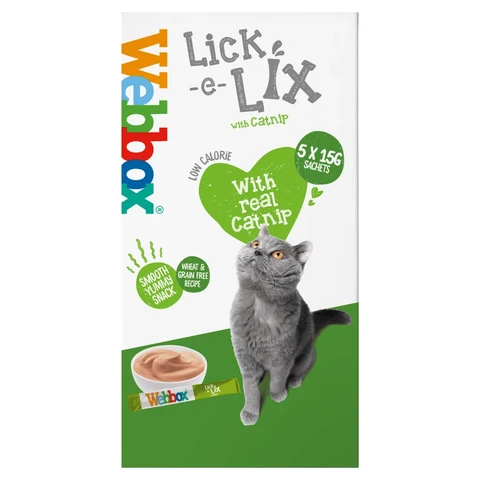 Webbox Lick-E-Lix with Real Catnip 5 x 15g