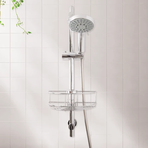 Croydex Clip On Shower Riser Rail Basket