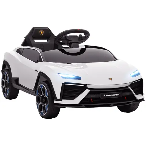 AIYAPLAY Licensed Lamborghini Electric Cars for Kids, 12V Battery Powered Ride On Car with Remote Control, Suspension, MP3, H