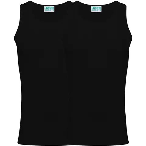 JBS Unterhemd 2er-Pack aus Bio-Baumwolle Schwarz Größe S