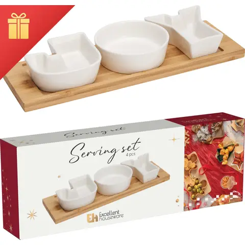 Koopman Serveerset Kerst 4st